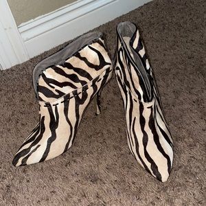 Calf print booties